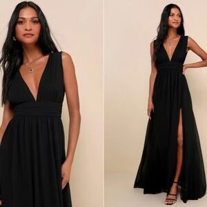 Lulu's Black Maxi Dress